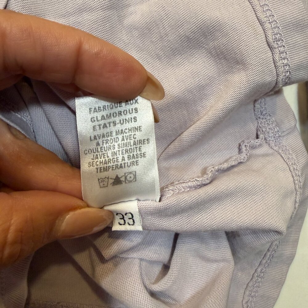 Juicy Couture Lavender Graphic Long Sleeve Tee “I’m So Bored With You” Size M - Picture 6 of 7